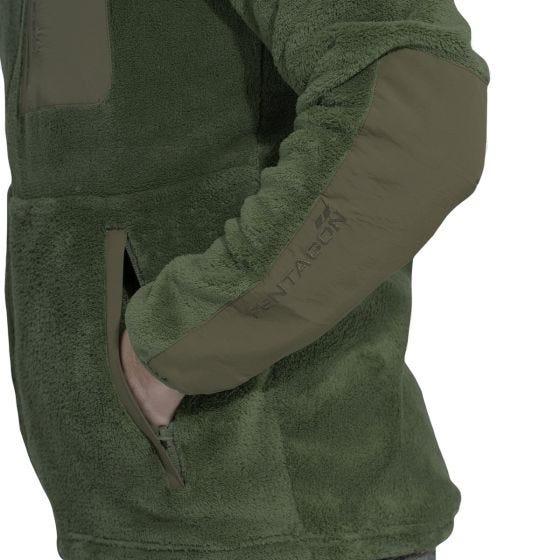 Pentagon Grizzly Full Zip Sweater Camo Green