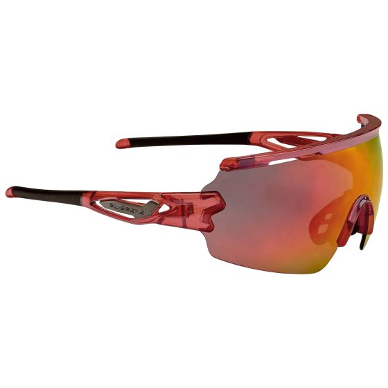 Swiss Eye Signal RX Sunglasses Smoke Red Black Revo Lens / Shiny Laser Crystal Red/Black Frame
