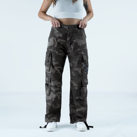 Brandit Ladies Pure Vintage Trousers Dark Camo