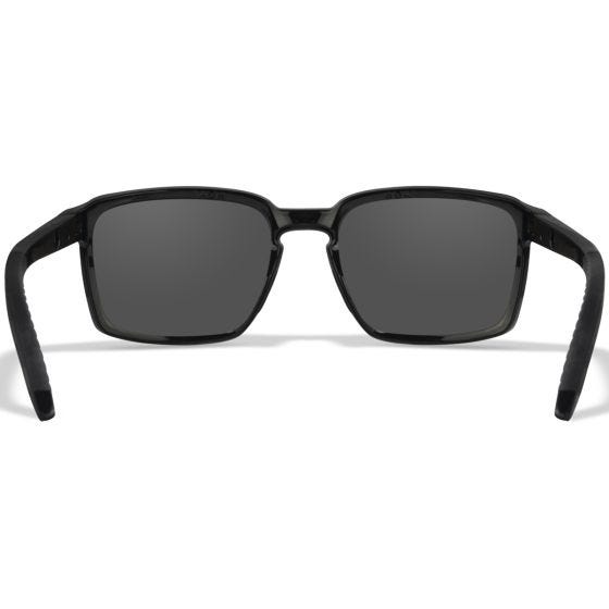 Wiley X WX Alfa Glasses - Captivate Polarized Grey Lenses / Gloss Black Frame
