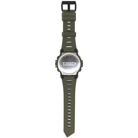 First Tactical Canyon Digital Compass Watch OD Green