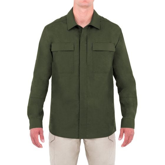 First Tactical Men's Specialist Long Sleeve BDU Shirt OD Green