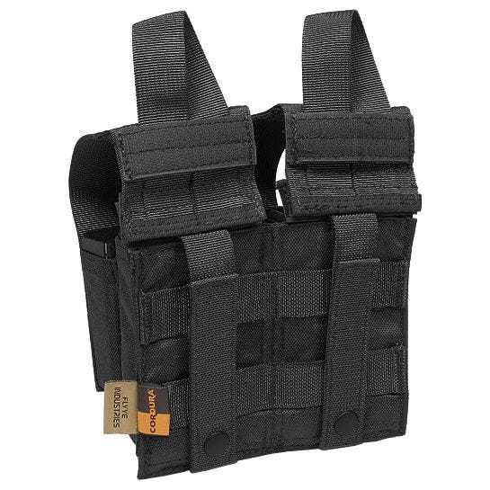 Flyye Double M4/M16 + Quad Pistol Magazine Pouch MOLLE Black