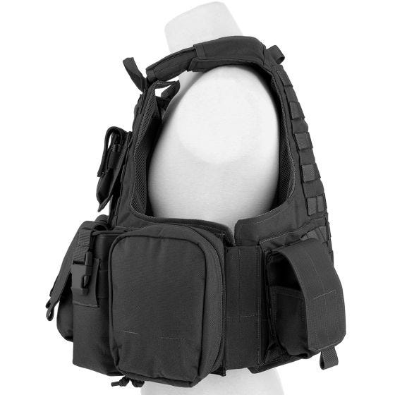 Flyye Force Recon Vest with Pouch Set ver. Mar Black