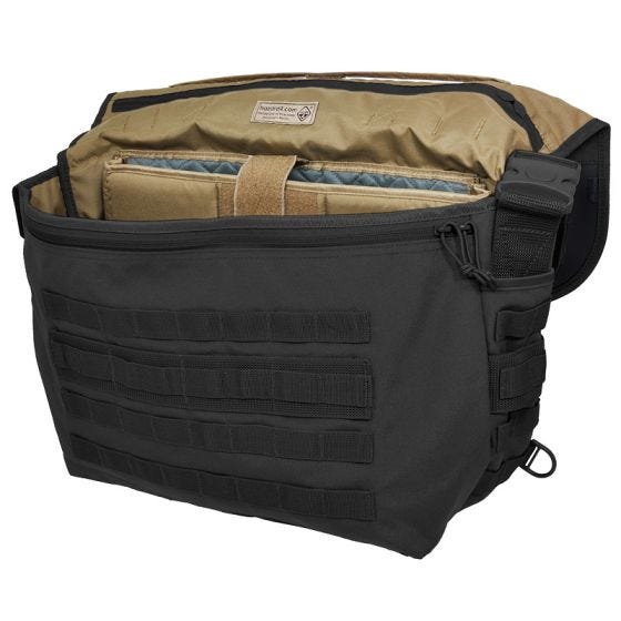 Hazard 4 Defense Courier Big Laptop Messenger Black