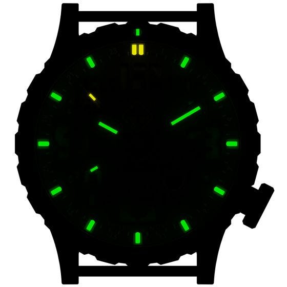 Hazard 4 Heavy Water Diver Titanium Tritium Watch Nightwatch White GMT Green/Yellow