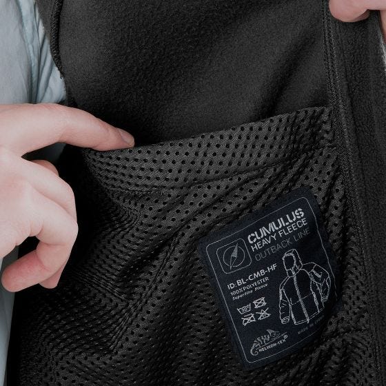 Helikon Cumulus Heavy Fleece Jacket Black