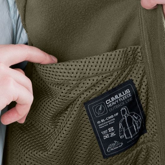 Helikon Cumulus Heavy Fleece Jacket Taiga Green