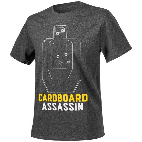 Helikon Cardboard Assassin T-shirt Melange Black-Gray