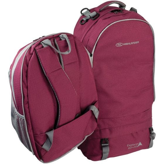 Highlander X-plorer Ruckcase 60+20L Raspberry