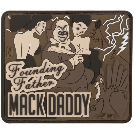 Maxpedition Ben Franklin Mack (Arid) Morale Patch