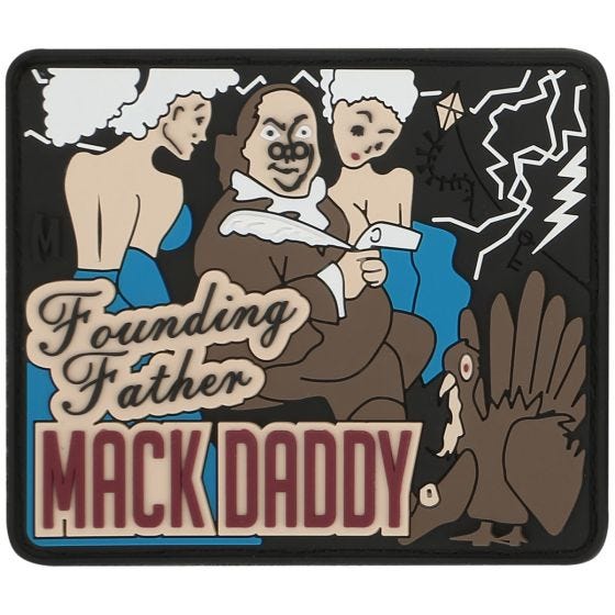 Maxpedition Ben Franklin Mack (Full Color) Morale Patch