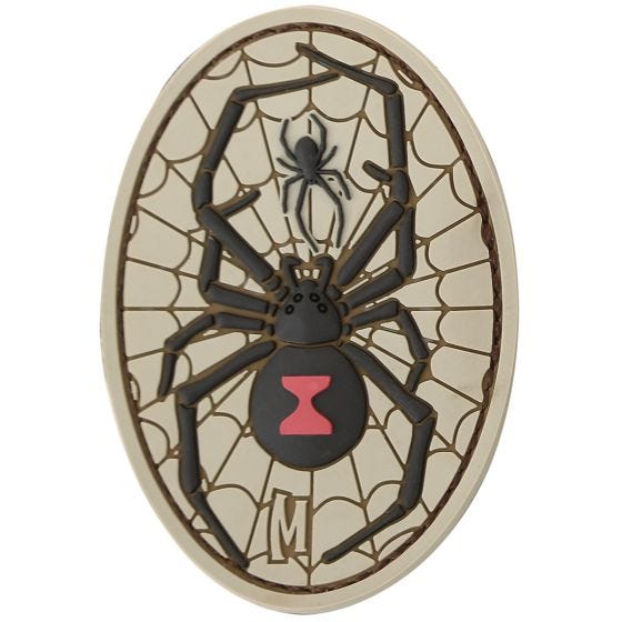 Maxpedition Black Widow (Arid) Morale Patch
