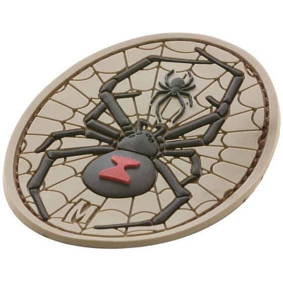 Maxpedition Black Widow (Arid) Morale Patch