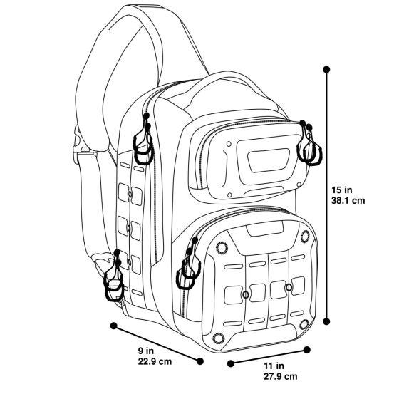 Maxpedition Edgepeak Ambidextrous Sling Pack Gray