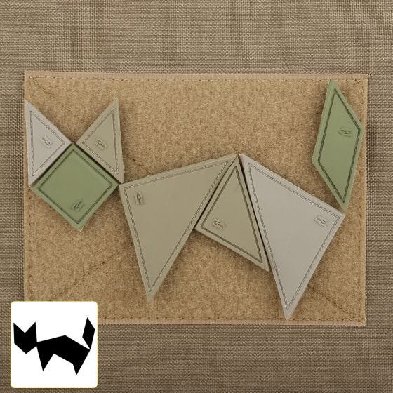 Maxpedition Tangram 7-Piece (Arid) Morale Patch
