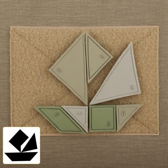 Maxpedition Tangram 7-Piece (Arid) Morale Patch