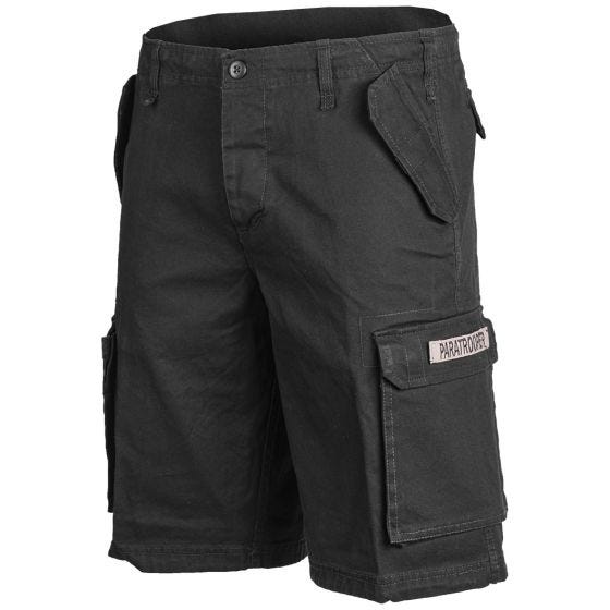 Paratrooper Cargo Shorts Prewashed Black