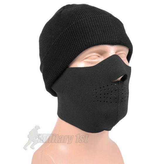 Mil-Tec Neoprene Half Face Mask Black