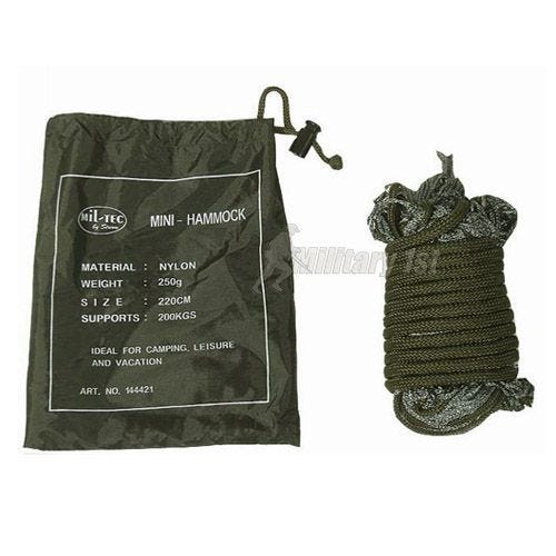 Mil-Tec Mini Nylon Hammock Olive