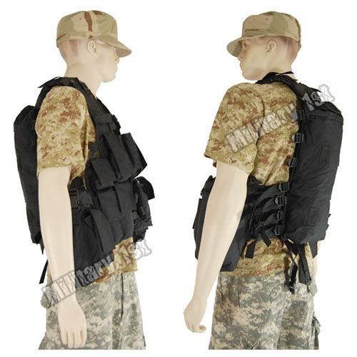 Mil-Tec South African Assault Vest Black
