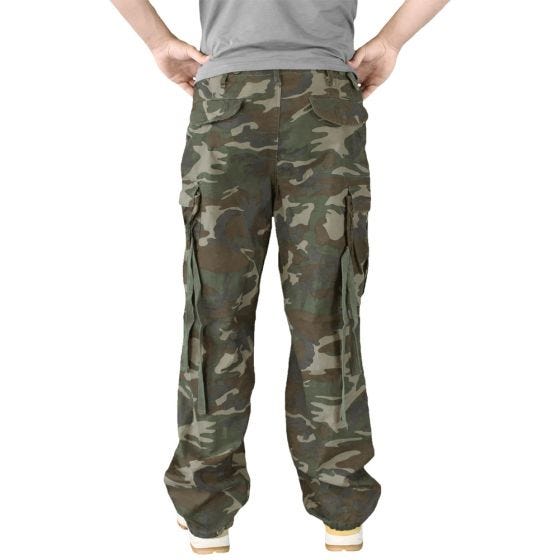 Surplus Vintage Fatigues Trousers Woodland