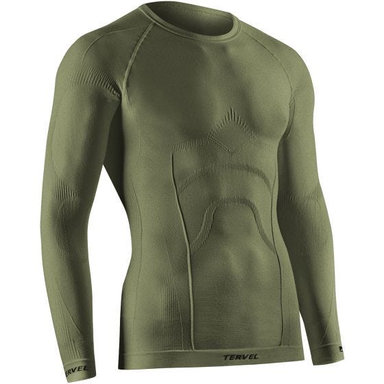 Tervel Comfortline Shirt Long Sleeve Military