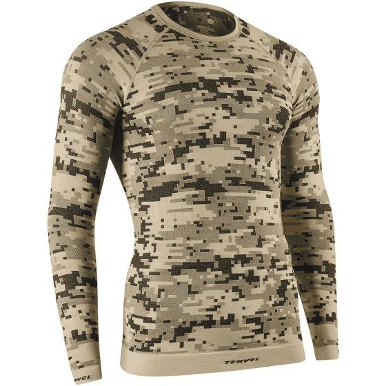 Tervel Optiline Digital Shirt Long Sleeve Sand / Gray