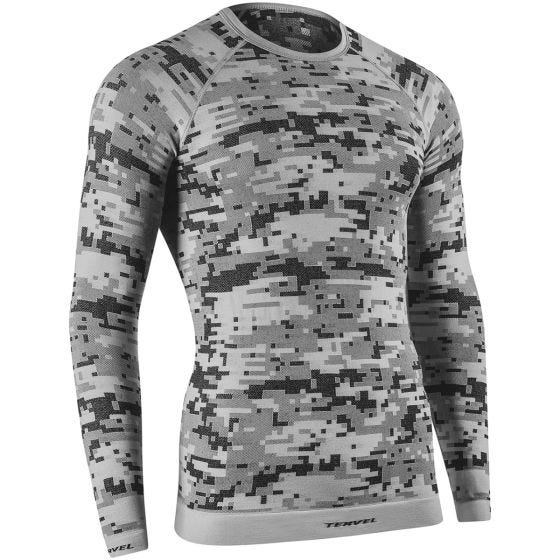Tervel Optiline Digital Shirt Long Sleeve Silver / Gray