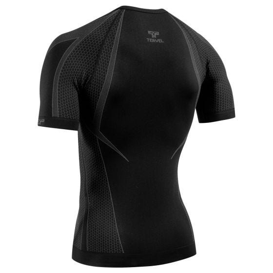 Tervel Optiline OPT 1107 Shirt Short Sleeve Black/Grey